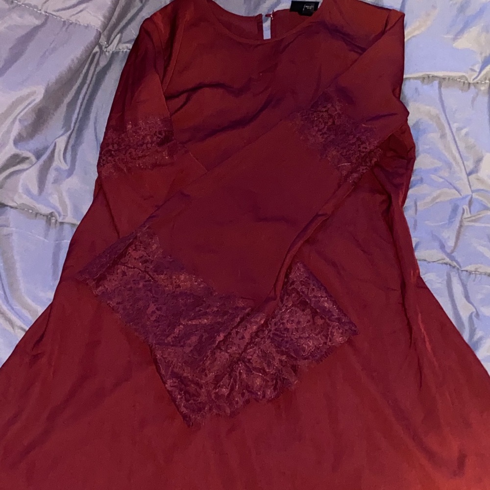 Red fit n flare dress